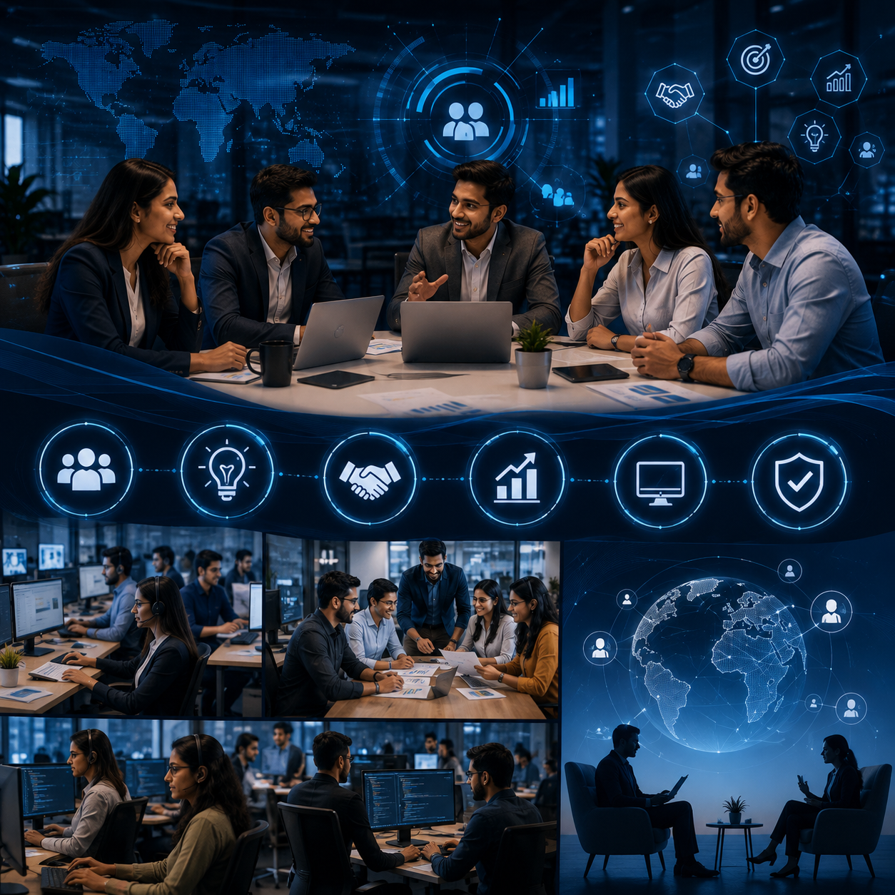 Our Agency Team working together