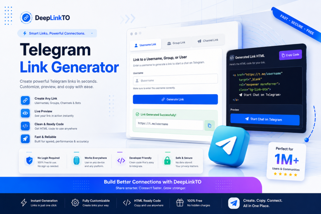 Telegram Link Generator