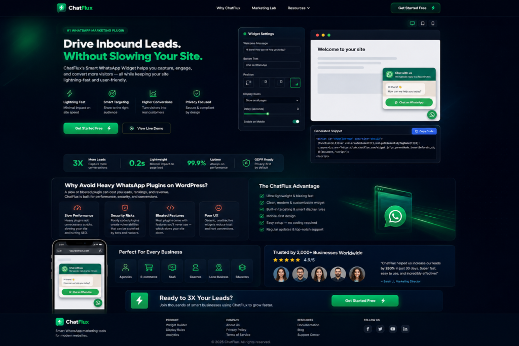 WhatsApp Widget Builder